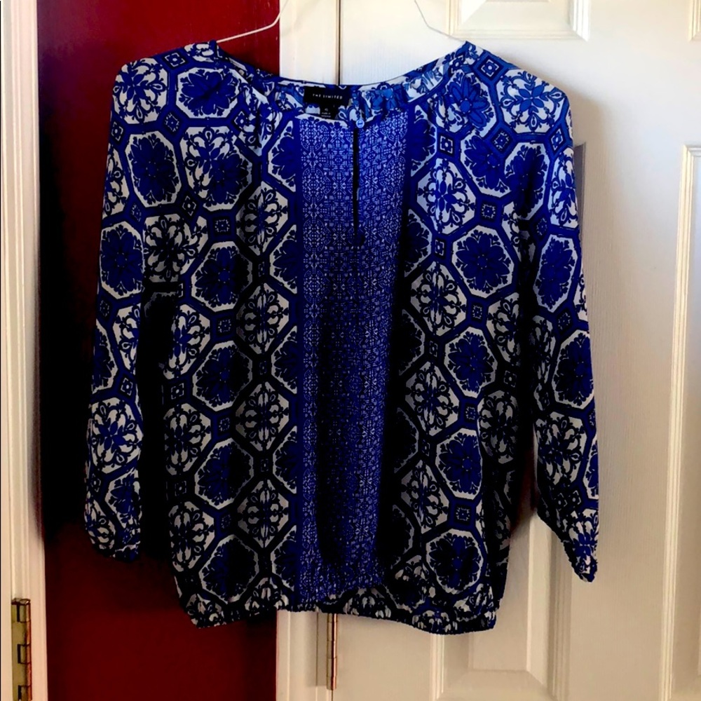 The Limited  indygo ca blouse